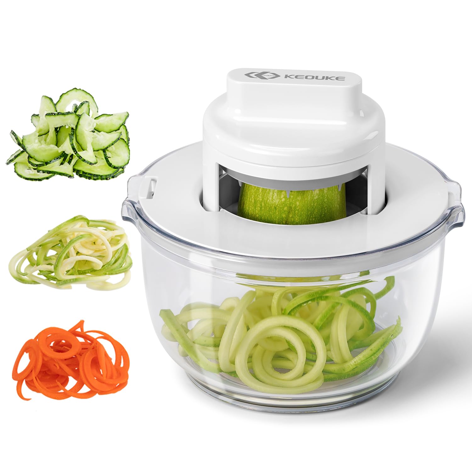 Amazon.com: KEOUKE Vegetable Spiralizer & Zucchini Noodle Maker